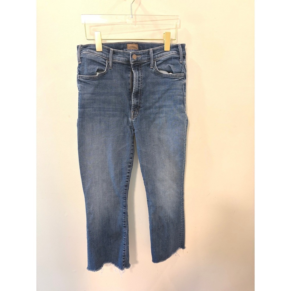 MOTHER The Hustler Ankle Fray Jeans | 30 | Medium Wash 🌟
